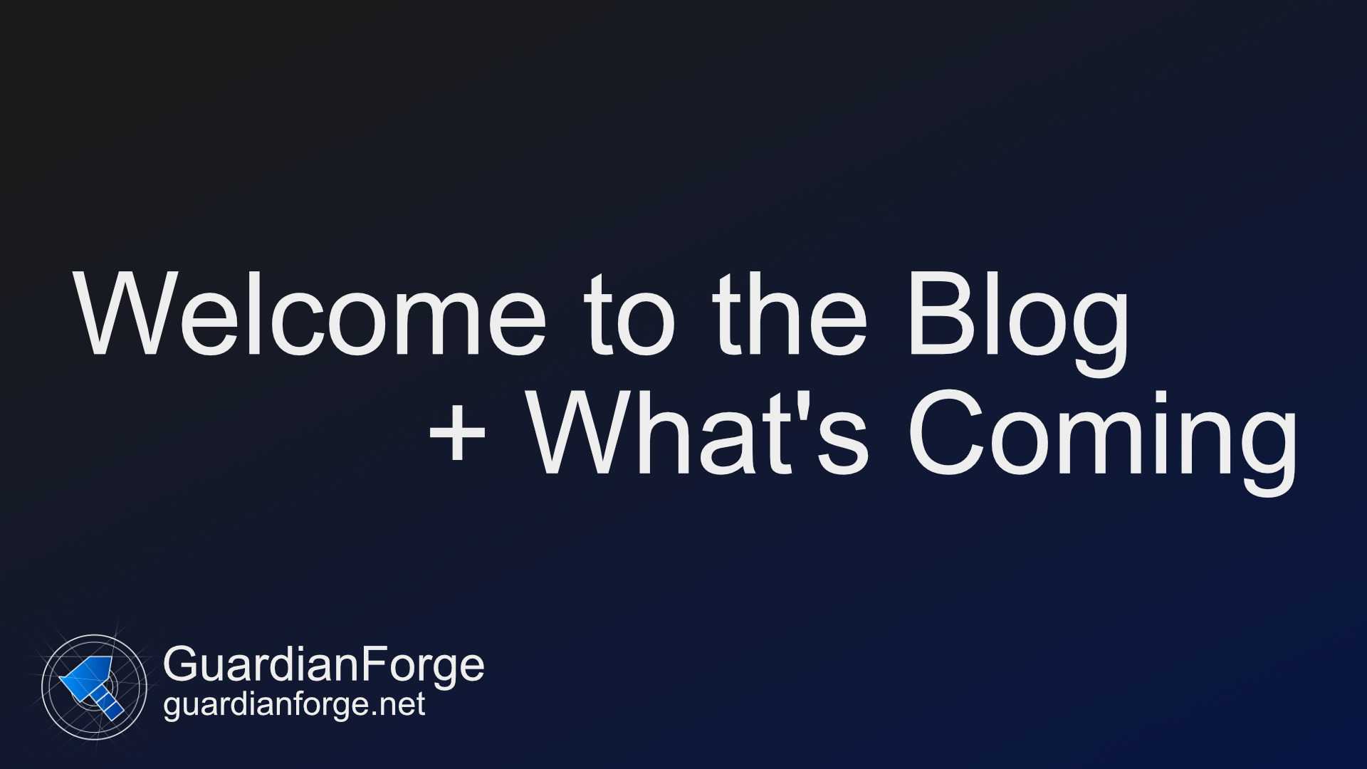 "Welcome to the Blog + What’s Coming" Featured Image